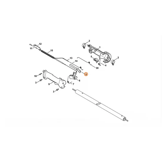 STIHL  Dźwignia blokady 4137 182 0801